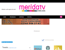 Tablet Screenshot of meridatv.com